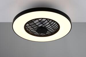 TRIO Reality R64462102 LINKÖPING Stropné svietidlo s ventilátorom D590mm SMD LED 45W/5600lm 2700-6500K čierna, diaľkový ovládač