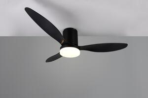 TRIO Reality R64202132 GÖTEBORG Stropný ventilátor s osvetlením D1320mm SMD LED 20W/2500lm 2700-6000K čierna, diaľkový ovládač