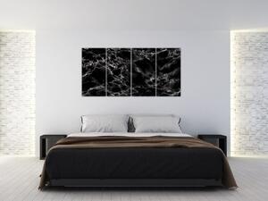 Čiernobiely mramor - obraz (Obraz 160x80cm)