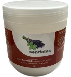 Sentiotec peelingová soľ do sauny s vôňou levandule a mäty 1kg