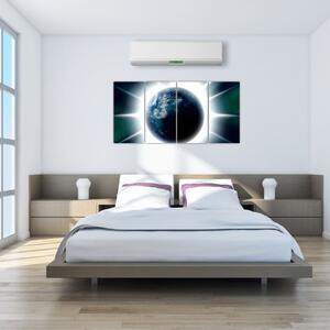 Moderný obraz zemegule (Obraz 160x80cm)