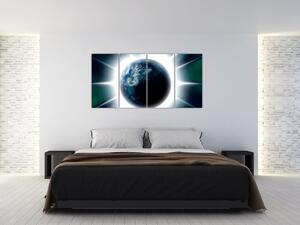 Moderný obraz zemegule (Obraz 160x80cm)