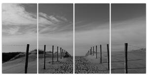 Obraz - cesta v piesku (Obraz 160x80cm)