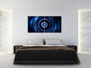 Modrý abstraktný obraz (Obraz 160x80cm)