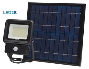 Solárny LED reflektor s detektorom pohybu, 30W, 6500K