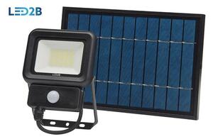 Solárny LED reflektor s detektorom pohybu, 20W, 6500K