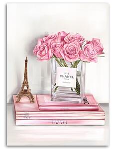 Obraz na plátne Ruže vo váze Chanel Rozmery: 40 x 60 cm