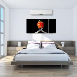 Obraz - paradajka s vidličkami (Obraz 160x80cm)