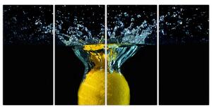 Obraz citrónu vo vode (Obraz 160x80cm)