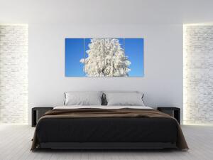 Zasnežený strom - obraz (Obraz 160x80cm)