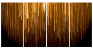 Obraz - zlatý dážď (Obraz 160x80cm)