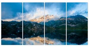 Obraz - jazero s horami (Obraz 160x80cm)