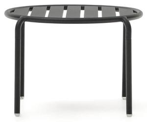 MUZZA Záhradný odkladací stolík colnos Ø 60 cm sivý