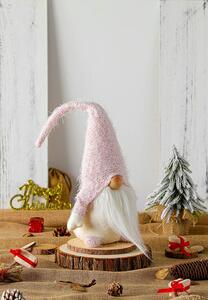 Tutumi, vianočný škriatok 50cm YX068, ružová-biela, CHR-09510