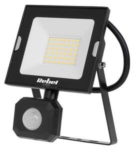 LED Reflektor 30W s detektorom pohybu 4000K Rebel
