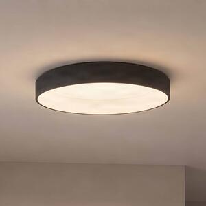 Arcchio Stropné LED svetlo Aleksi, Ø 60 cm, čierne, kov,, Čierna, Kuchyňa, kov, Moderný, Závesné svietidlo