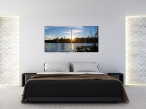 Obraz jazera (Obraz 160x80cm)
