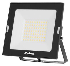 LED Reflektor 50W 6500K čierny 230V Rebel