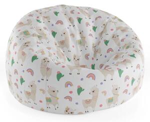 Sablio Sedací vak Cocoon Roztomilé lamy - 75 x 45 x 35 cm