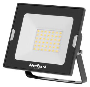 LED Reflektor 30W 6500K čierny 230V Rebel