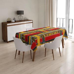 Sablio Obrus Pražské historické električky Žltý Pattern - 90x90 cm