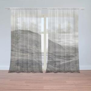 Sablio Záclony Čiernobiele údolie: 2ks 150x250cm