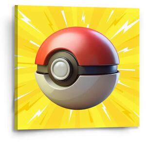 Sablio Obraz Pokemon ball Explózia - 50x50 cm
