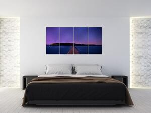 Obraz nočnej oblohy (Obraz 160x80cm)