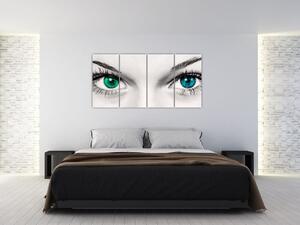 Obraz - detail zelených očí (Obraz 160x80cm)