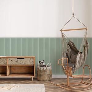Zamatový čalúnený panel - Obdĺžnik - 100x20cm Farba: Mäta