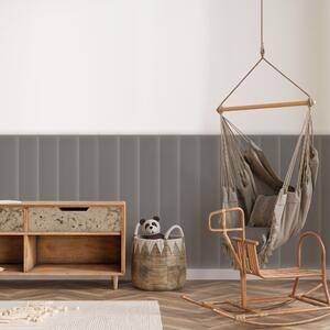 Zamatový čalúnený panel - Obdĺžnik - 100x20cm Farba: Šedá