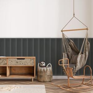 Zamatový čalúnený panel - Obdĺžnik - 100x20cm Farba: Grafit