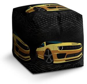 Sablio Taburet Cube Chevrolet Camaro Bodky - 40x40x40 cm