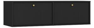 TV stolík závesná Lotina IV 2K - 120 cm - čierny grafit