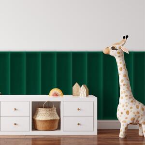 Zamatový čalúnený panel - Obdĺžnik - 70x30cm Farba: Fľaškovozelená