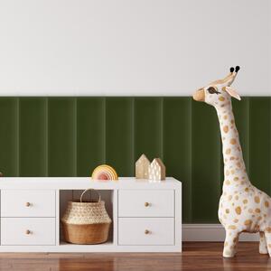 Zamatový čalúnený panel - Obdĺžnik - 70x30cm Farba: Khakizelená
