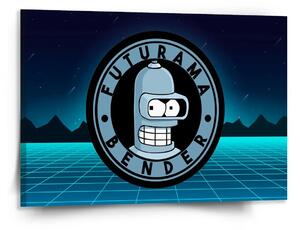 Sablio Obraz Futurama Bender Štvrtá dimenzia - 150x110 cm