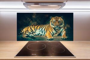 Panel do kuchyne Tiger v jaskyni pksh-121530926