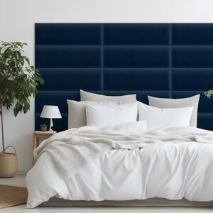 Zamatový čalúnený panel - Obdĺžnik - 60x20cm Farba: Námornícka modrá