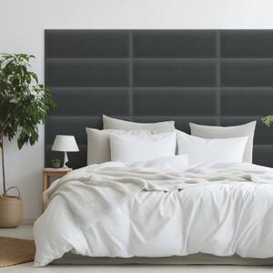 Zamatový čalúnený panel - Obdĺžnik - 60x20cm Farba: Grafit