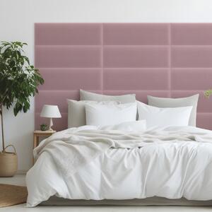 Zamatový čalúnený panel - Obdĺžnik - 60x20cm Farba: Ružová