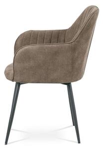 Jedálenská stolička s podrúčkami hnedá (a-222 hnedá)