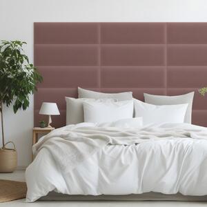 Zamatový čalúnený panel - Obdĺžnik - 60x20cm Farba: Staroružová