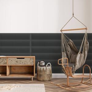 Zamatový čalúnený panel - Obdĺžnik - 70x15cm Farba: Grafit