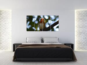 Obraz vtáka na vetve (Obraz 160x80cm)