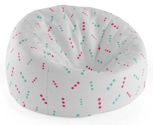 Sablio Sedací vak Cocoon Bodkované čiarky - 75 x 45 x 35 cm