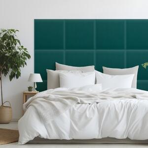 Zamatový čalúnený panel - Štvorec - 50x50cm Farba: Tyrkysová