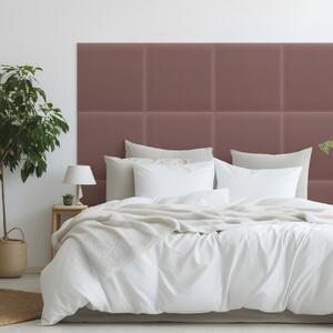 Zamatový čalúnený panel - Štvorec - 50x50cm Farba: Staroružová