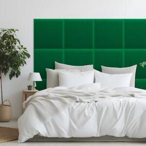 Zamatový čalúnený panel - Štvorec - 50x50cm Farba: Zelená