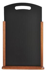 Stolná tabulka Securit HANDLE s popisovateľným povrchom 30x50cm, lakovaný, Dark Brown